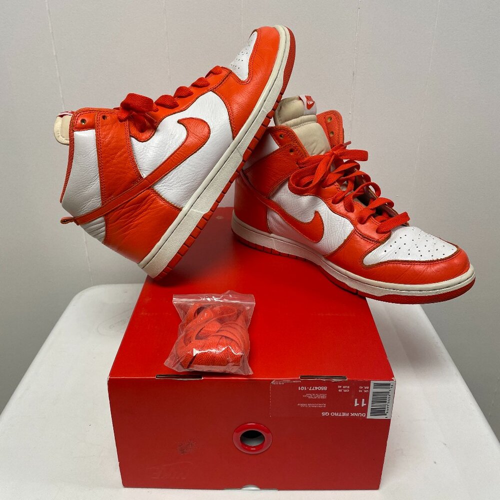Nike Dunk High Retro QS Syracuse 2016 (850477-101), Size 11